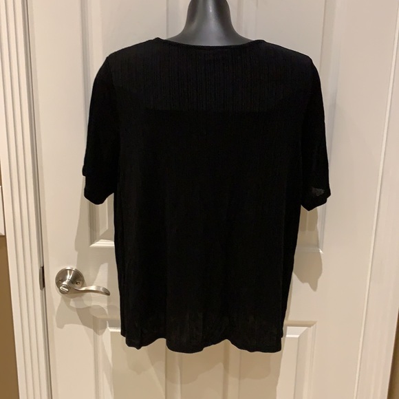 Women’s New Tan Jay black short sleeve top - Picture 3 of 3